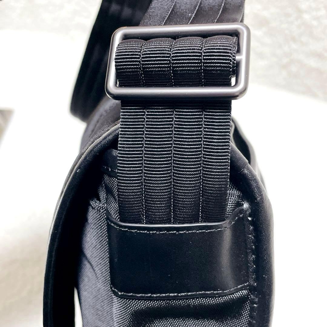 【美品】ポロ ラルフローレン メッセンジャーバッグ ショルダー 黒