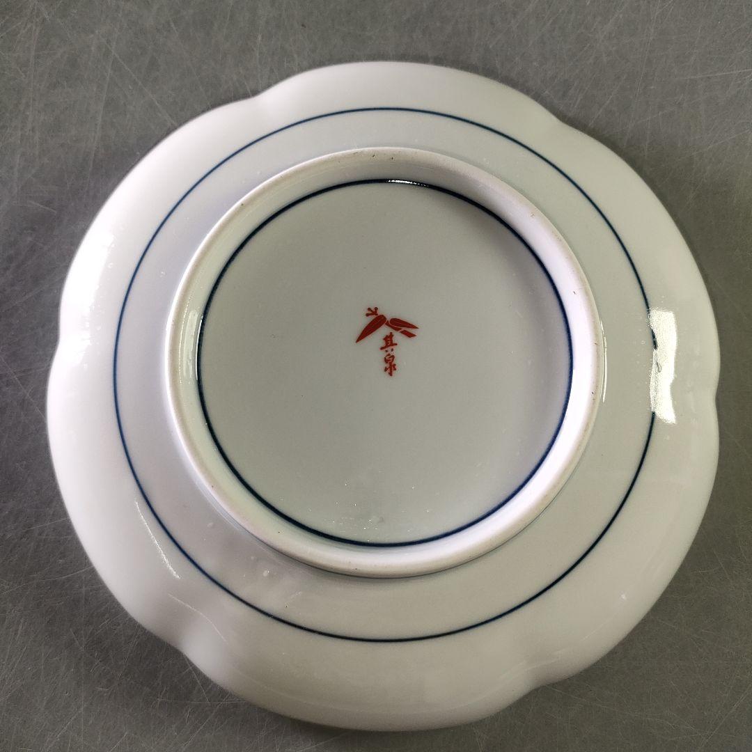 A1211-5/有田焼/其泉窯/草花果実紋銘々皿5客/向付/菓子皿/懐石道具/