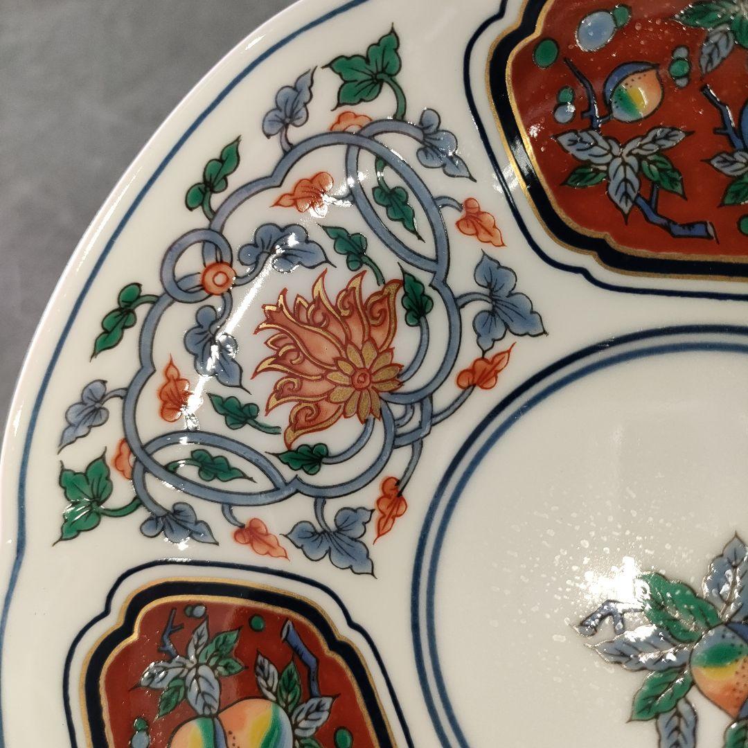 A1211-5/有田焼/其泉窯/草花果実紋銘々皿5客/向付/菓子皿/懐石道具/