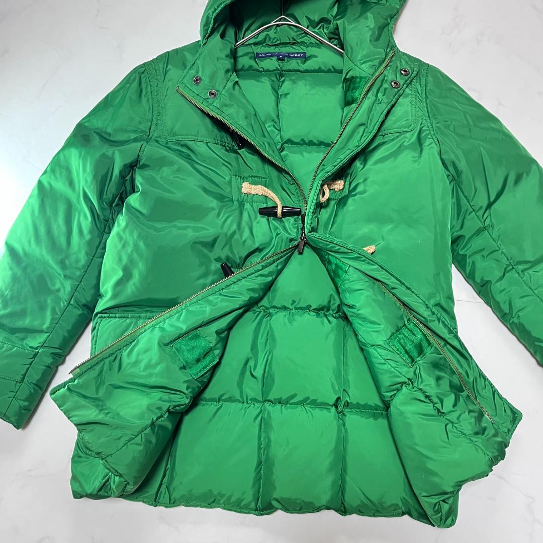 専用ラルフローレン ダウンジャケット トグル留め フード付 グリーン レディス