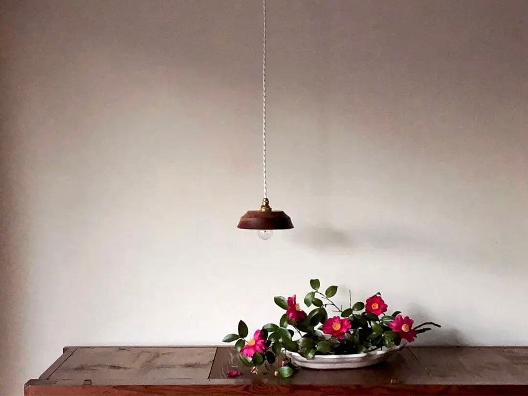 【SALE】古材ペンダントライト 木製ランプシェード 古道具 古家具 ビンテージ