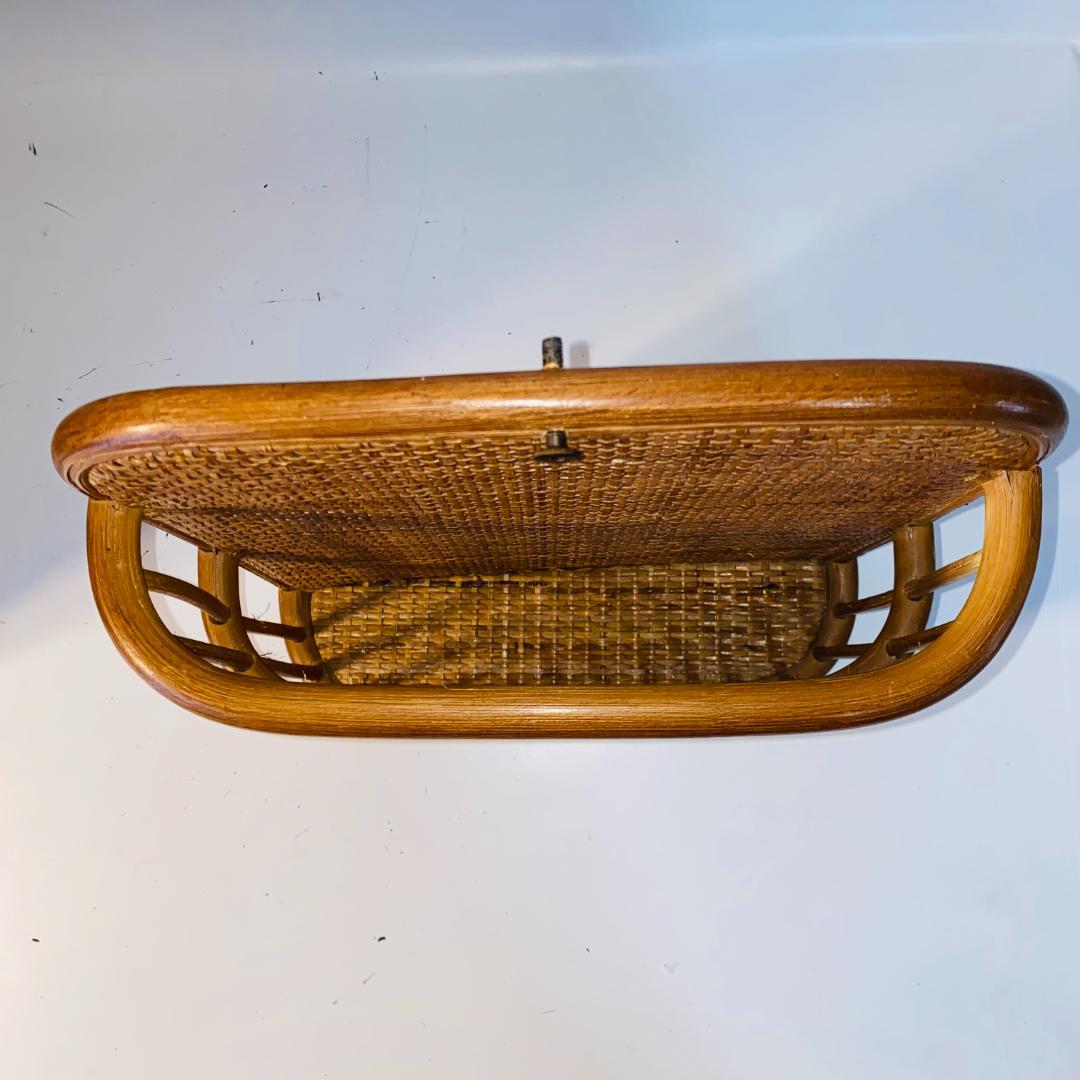 ラタン 籐 棚 チェスト 4段 キャスター付 W44cm D36cm H54cm