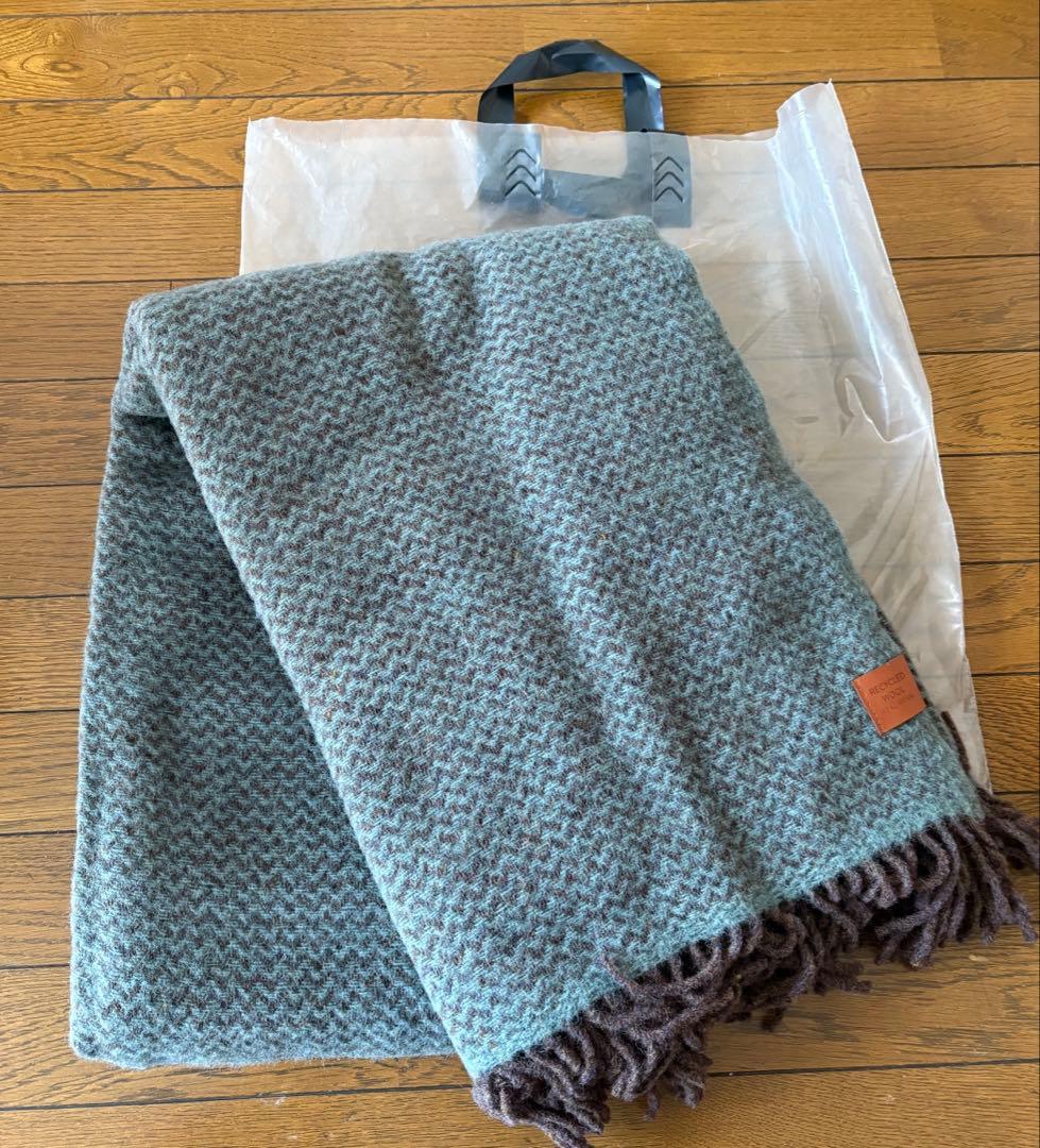 KLIPPAN クリッパン リサイクルウールスロー　ウェーブ グリーン