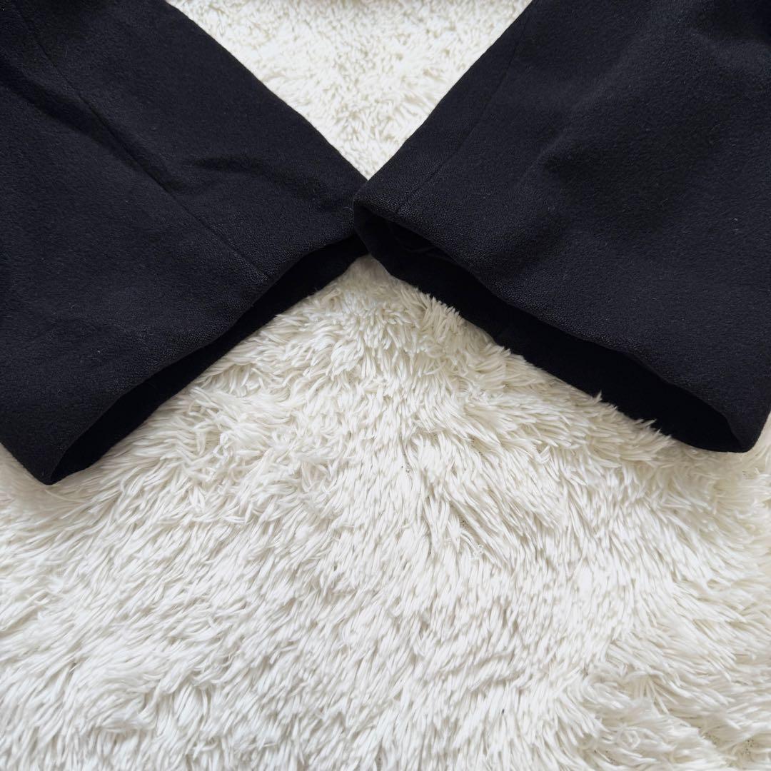 【美品】　五大陸　アンゴラ混　ロングコート　ステンカラーコート 黒 3XL