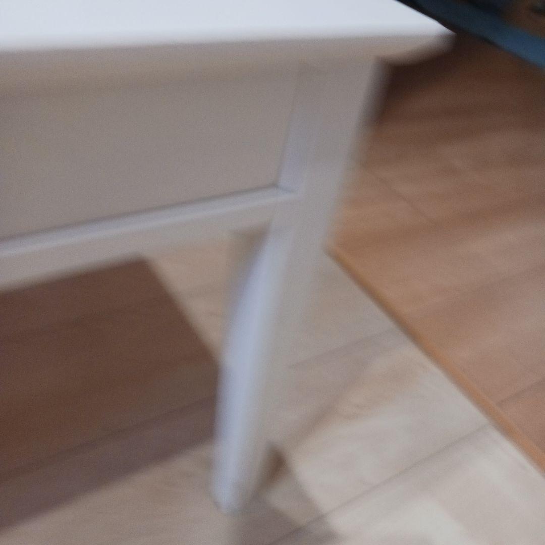 ホワイトガラス天板センター　ローテーブル　アクセサリー