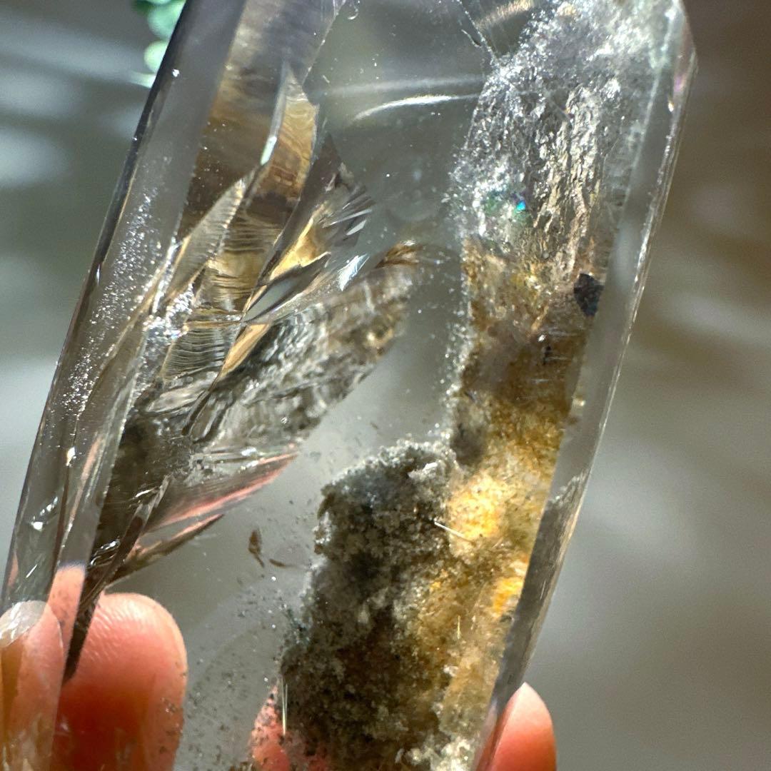 スモーキー　ルチル　ガーデンクォーツ　ルチル　スモーキー　フリーフォーム　透明