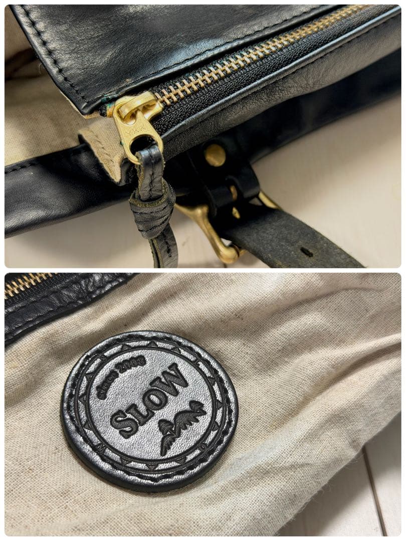 【SLOW】 スロウ rubono ルボーノ トートバッグ 本革レザー ブラック