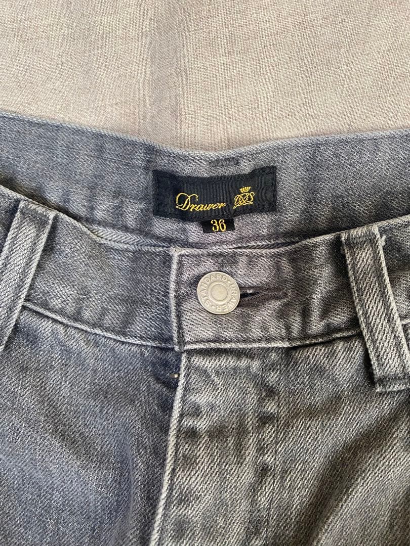 Drawerデニムタックパンツ36