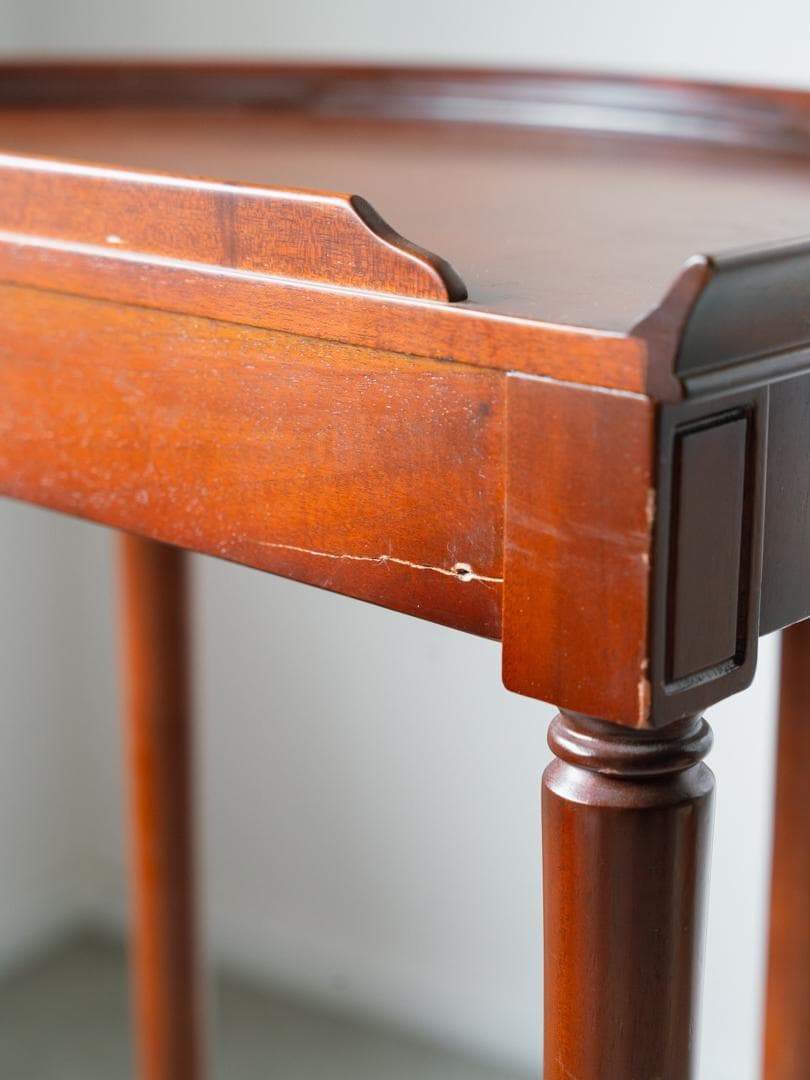 vintage 木製 コンソール サイドテーブル 飾り台 アンティーク