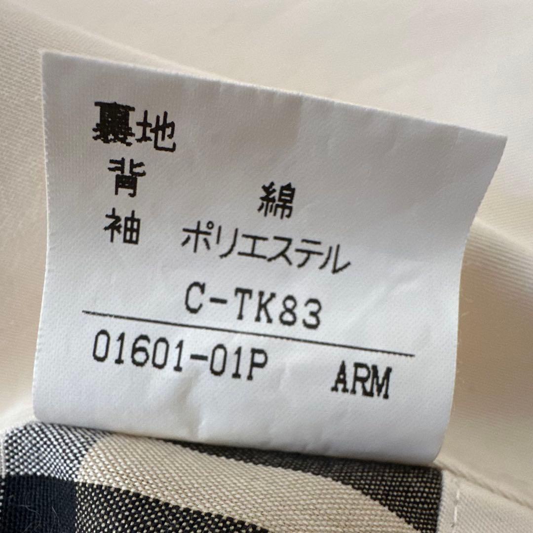 白タグ バーバリーズ ステンカラーコート 金ボタン アーカイブ刺繍 ノバチェック