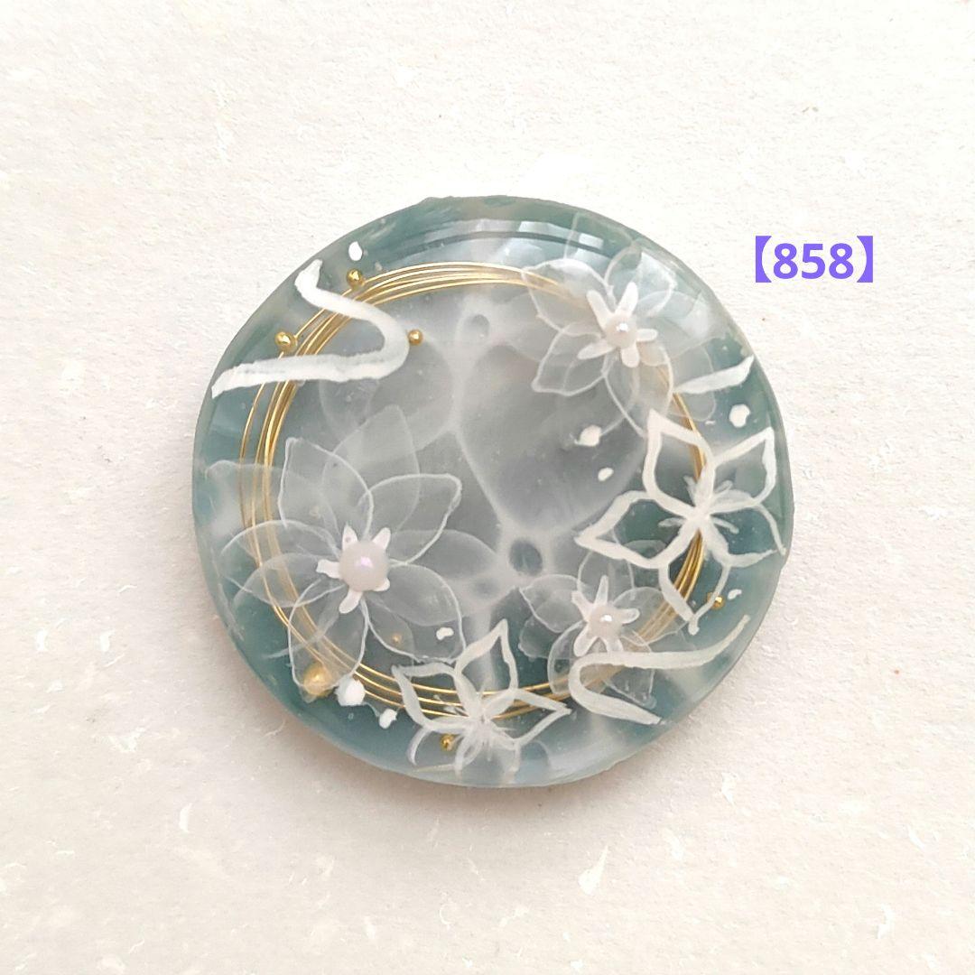 【858】ハンドメイド　レジン　ヘアゴム　ポニーフック