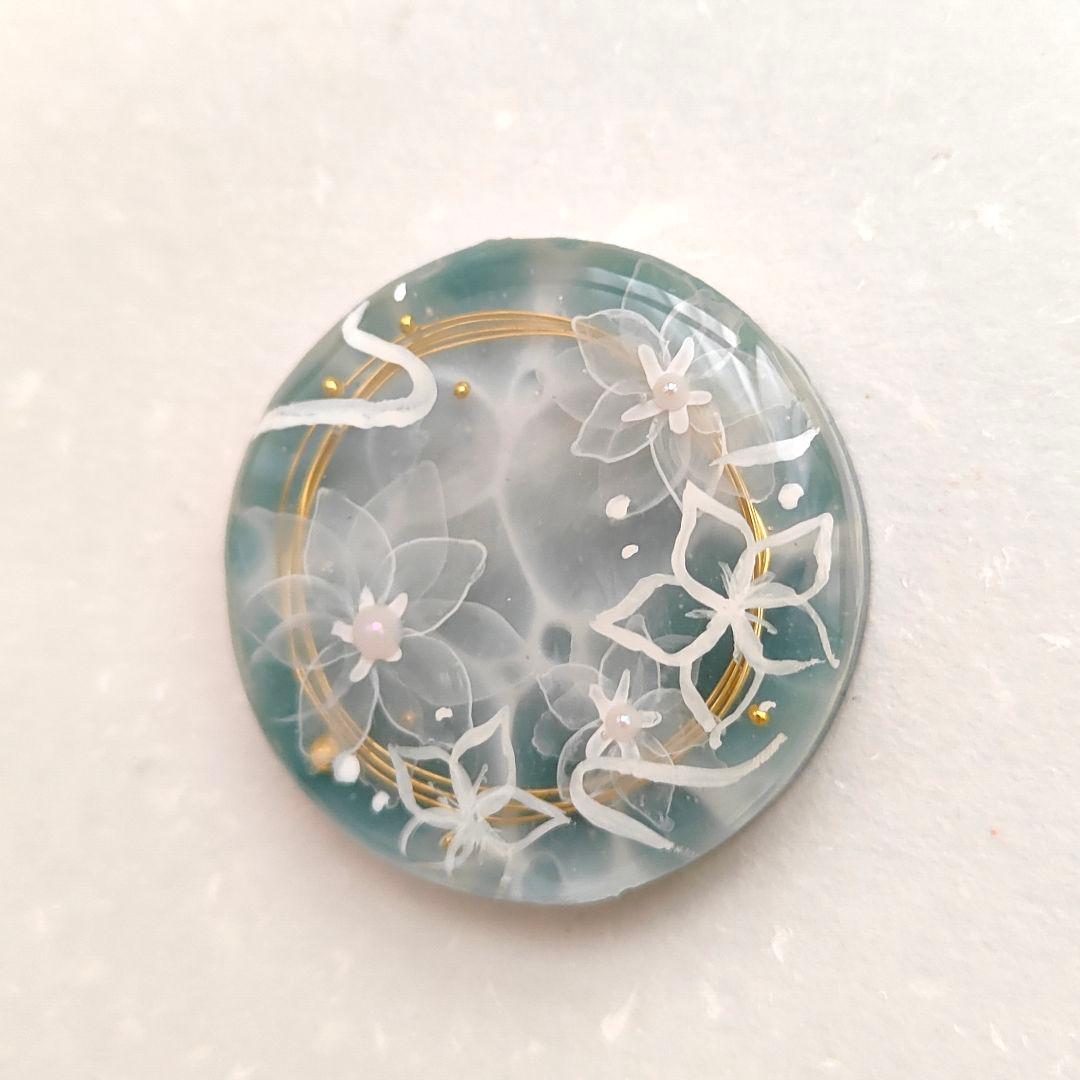 【858】ハンドメイド　レジン　ヘアゴム　ポニーフック