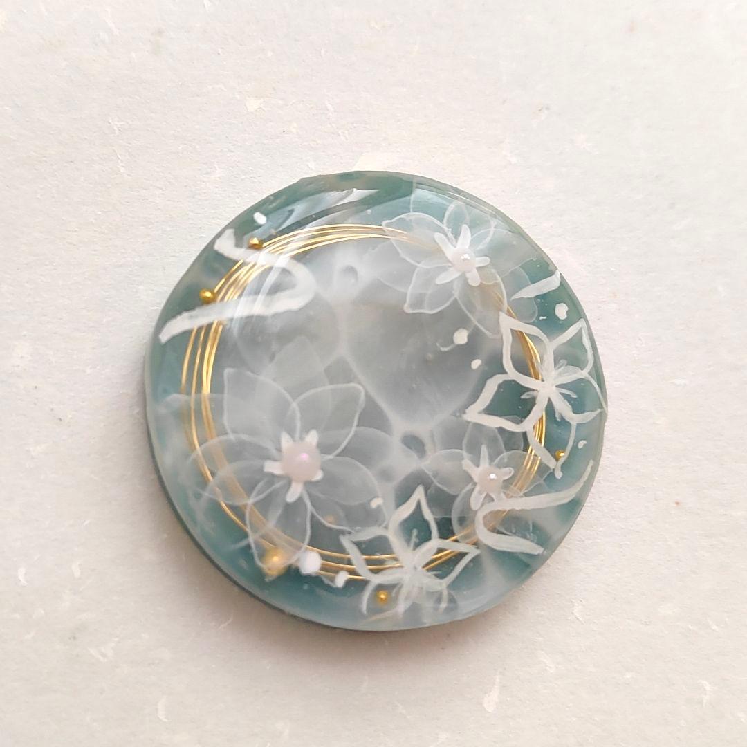 【858】ハンドメイド　レジン　ヘアゴム　ポニーフック