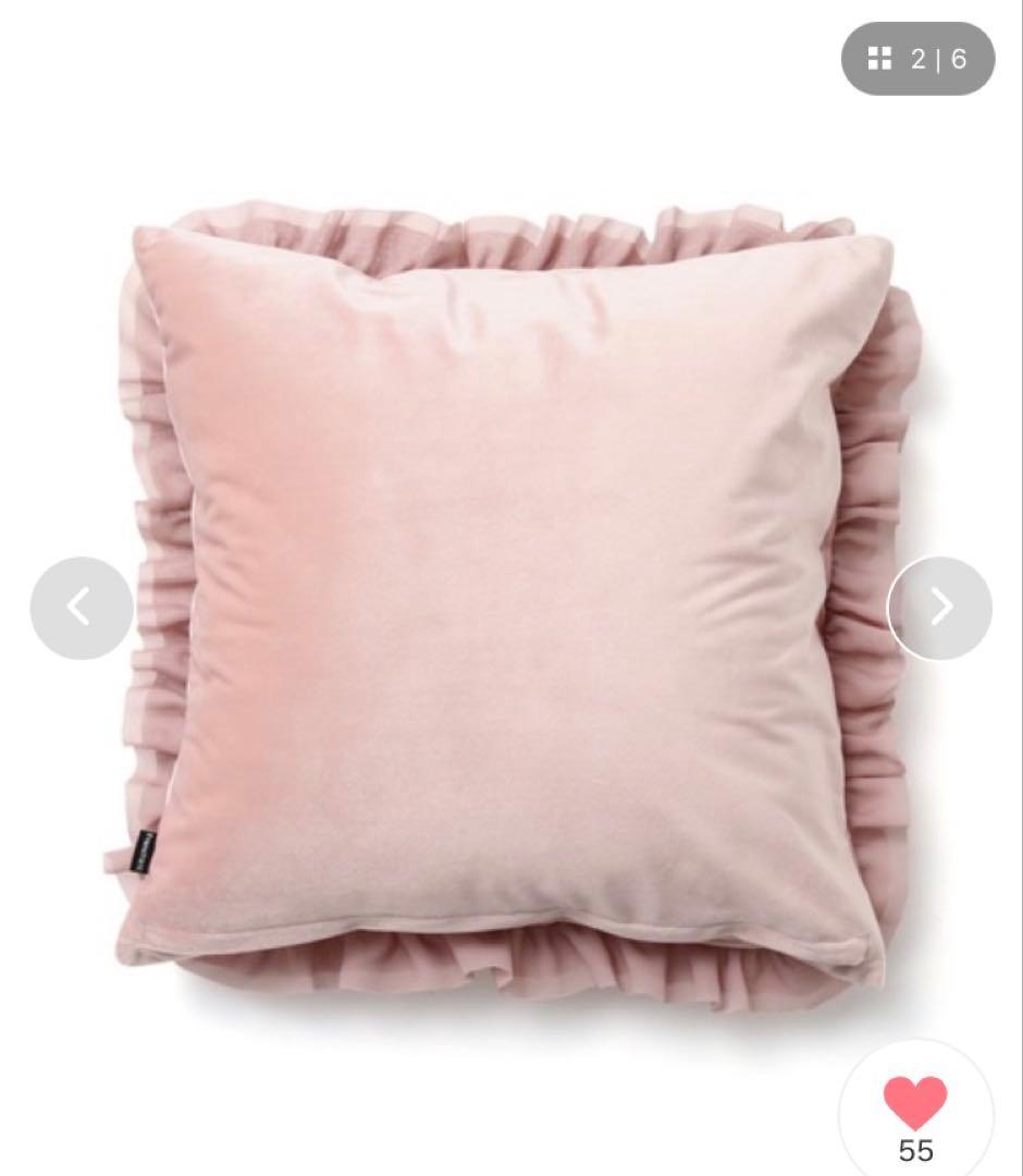 わんにゃん　フランフラン　ベロアビーズクッションのみ