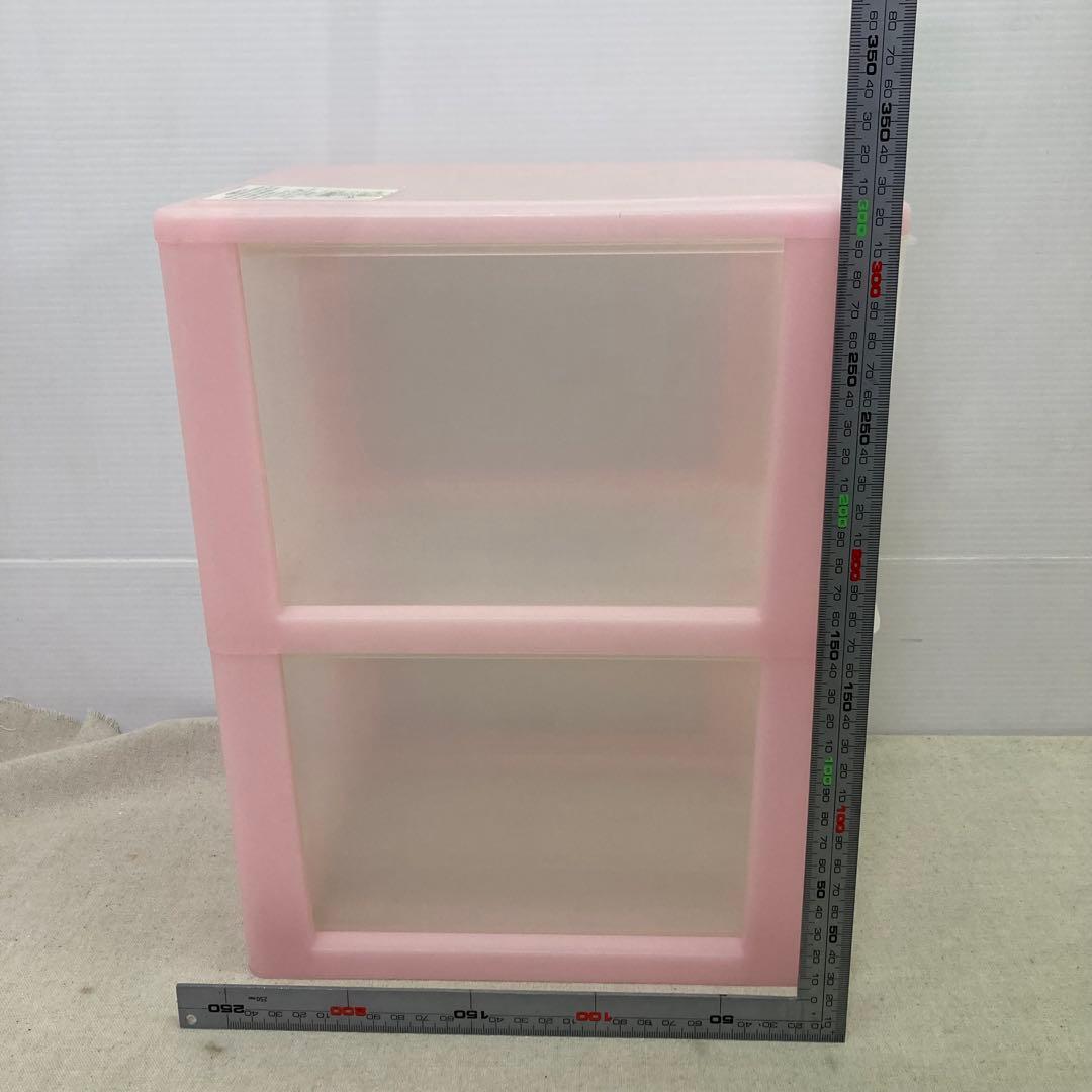 【2006年製★レア】ハローキティ　クリアチェスト　２段　引き出し　サンリオ