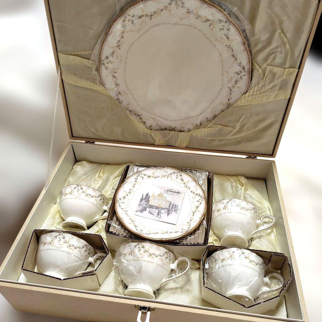 ノリタケ　シエラモレナ　サロンセット カップ&ソーサー5客　大皿❇️未使用品