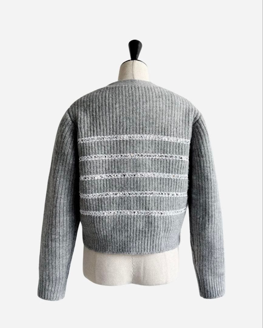 【美品】shéller♡スパンコールニットカーディガン