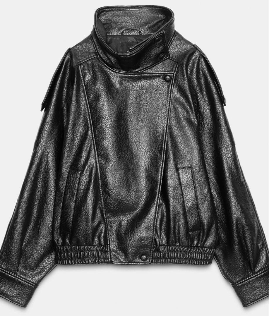 ZARA フェイクレザージャケットxs 完売品