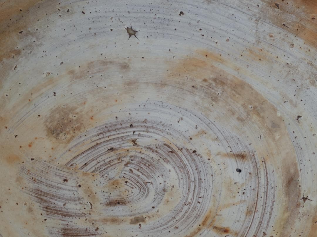 希少作★ジェフ・シャピロ【師：伊勢崎淳】粉引き大鉢《29ｃｍ》