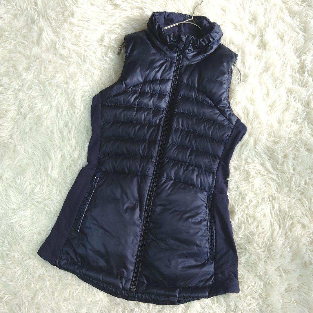 Lululemon ルルレモン 軽量 スリム ダウンベスト 紺 4 グース
