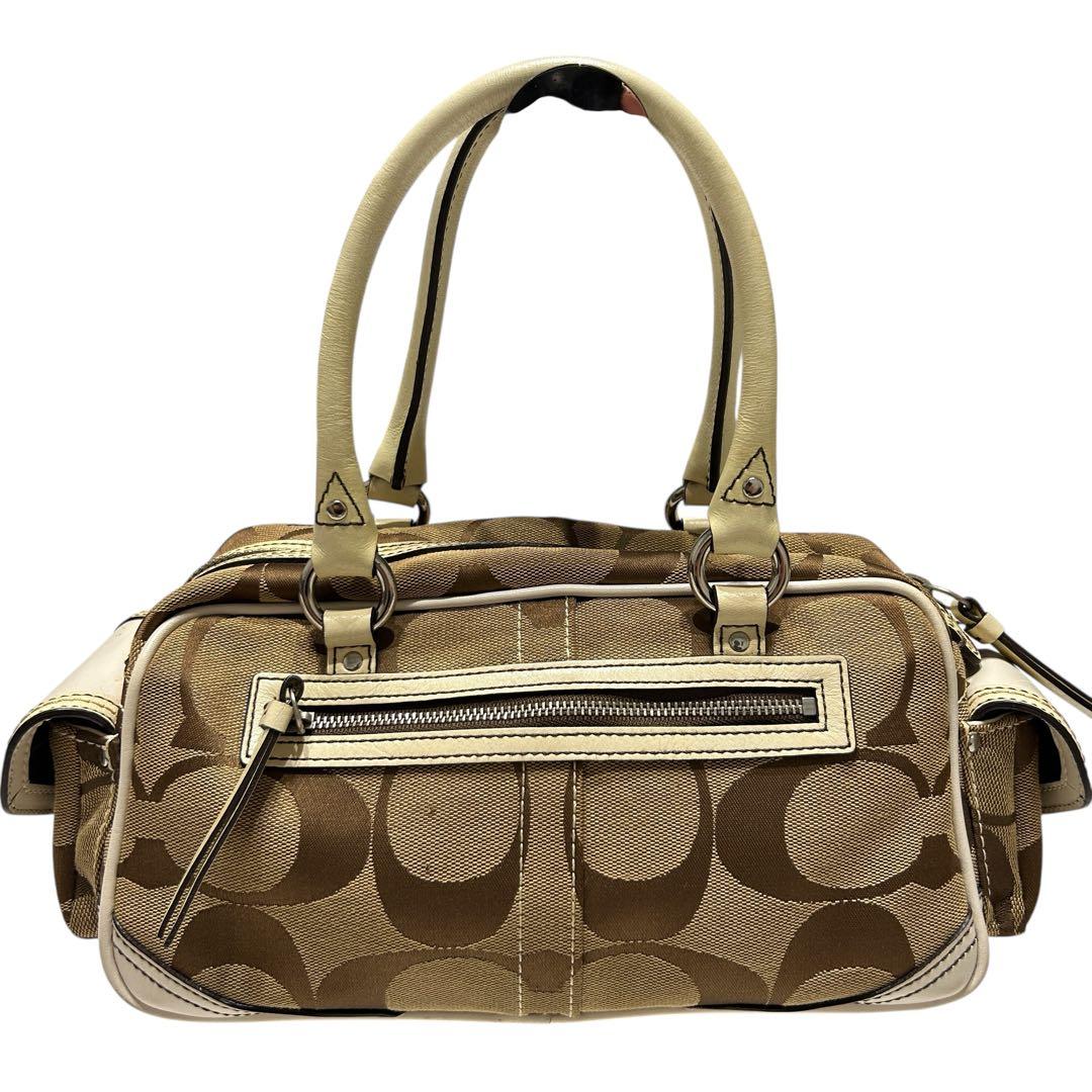 バッグ Coach Signature Gallery Pocket Satchel