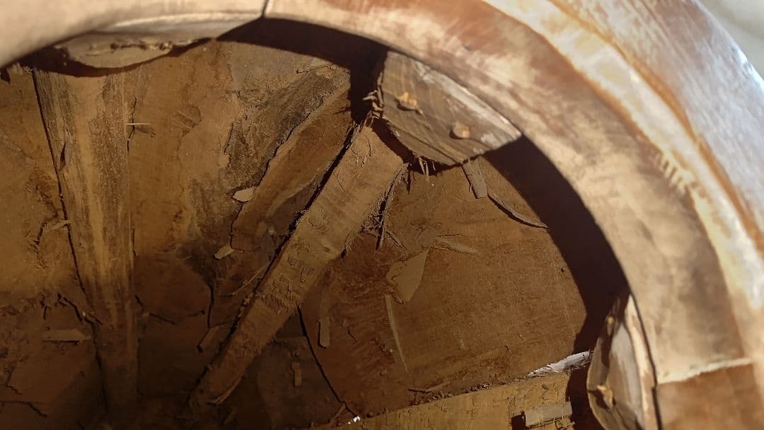 壺 フラワーベース オールドチーク 古木 バリ島 アジアンインテリア