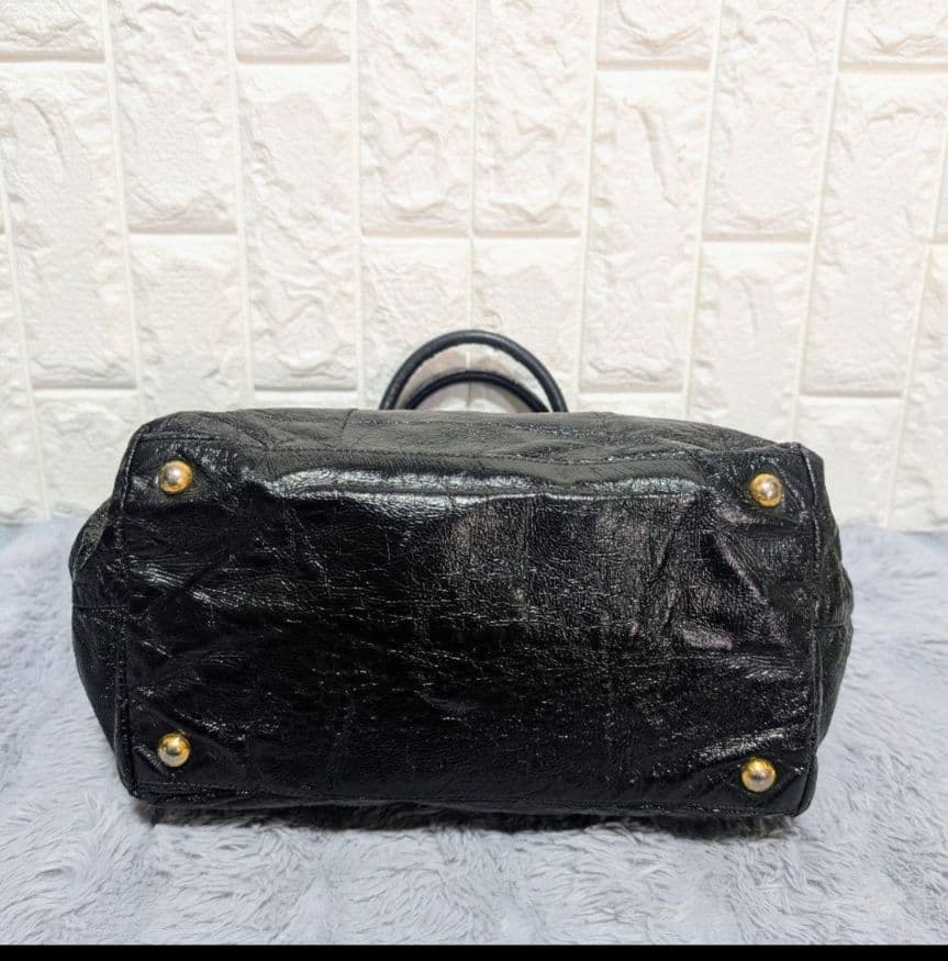 PRADA プラダ トートバッグ リボン 金具 ブラック