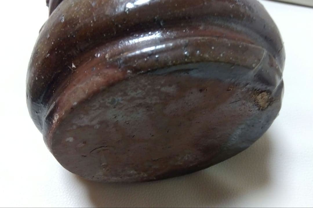 備前焼 人間国宝の故·金重陶陽直弟子【西川政美】花器