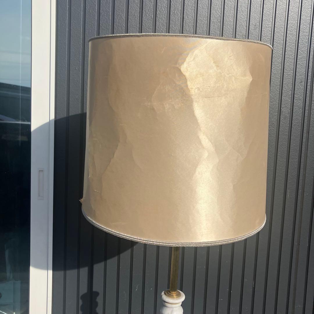 昭和レトロ ナショナル 大理石スタンドライト シェードランプ フロアライト