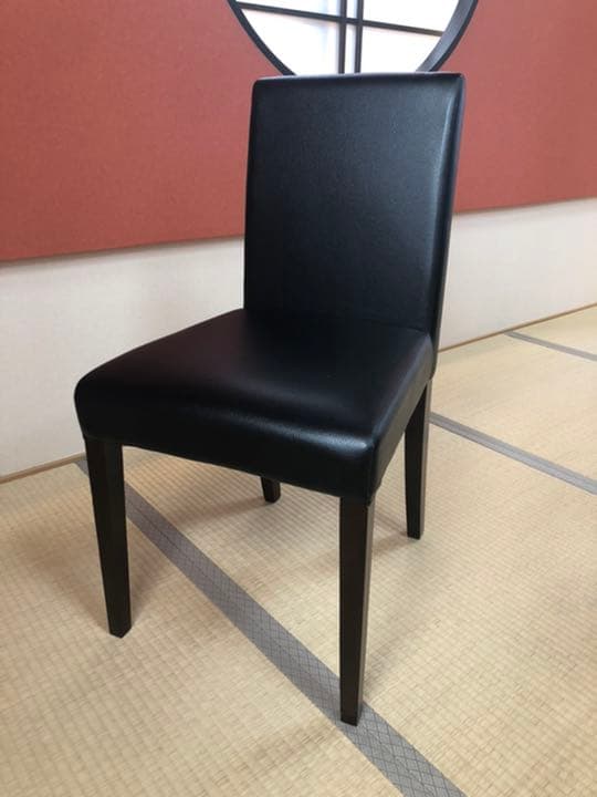 カフェ　12脚セット椅子　合皮　黒