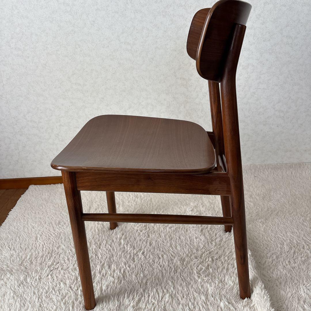 ウォールナット】MUJI 無印良品 ダイニング ラウンドチェア ヴィンテージ