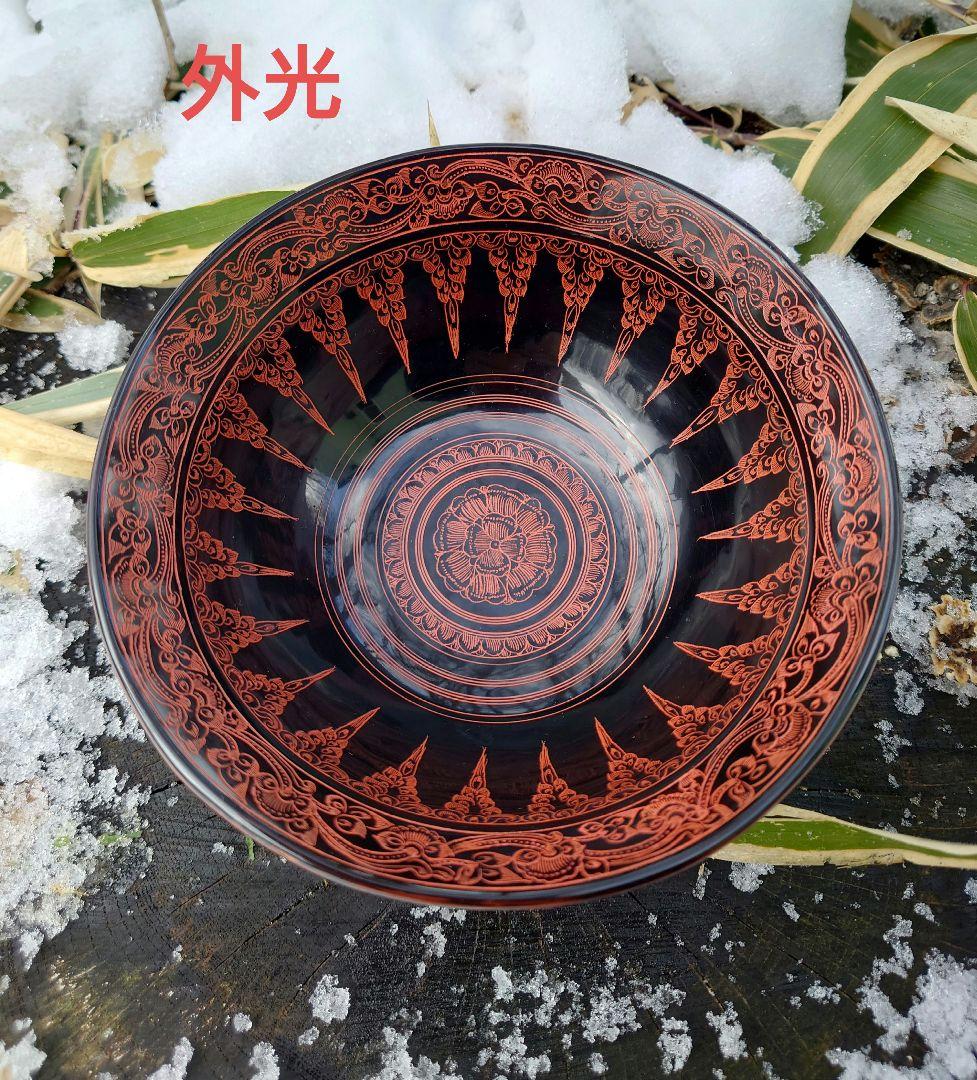 美術漆器　鳥獣蒟醤　きんま　アンティーク　細密　漆塗り　タイ・ミャンマー