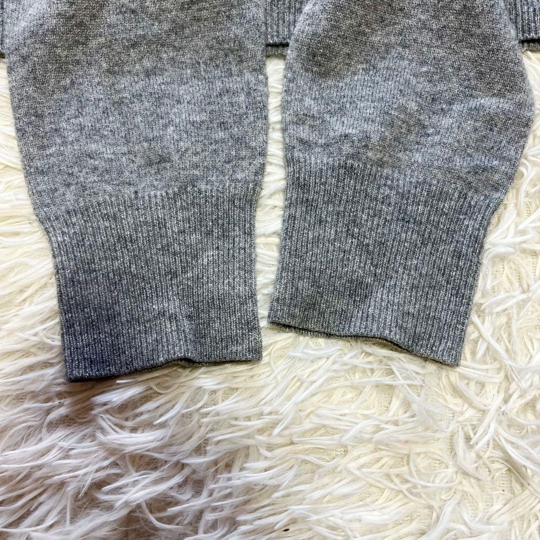 BORDERS at BALCONY ニット セーター カシミヤ 長袖 グレー