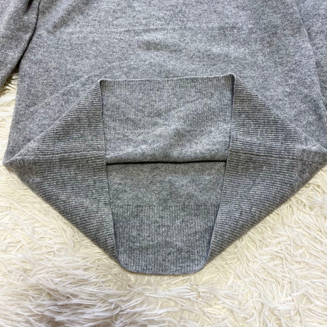 BORDERS at BALCONY ニット セーター カシミヤ 長袖 グレー