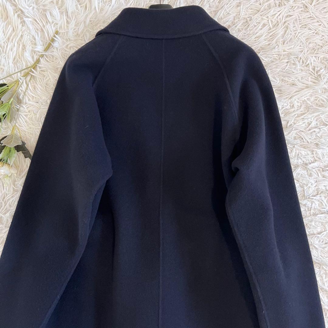 SOEJU ソージュ ウール リバー ローブ ロングコート ネイビー S