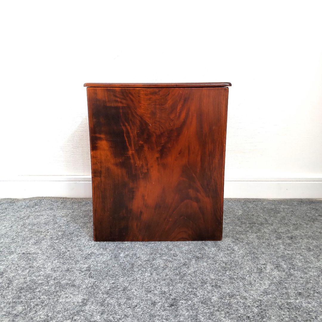 JAPAN VINTAGE　木製　ティッシュケース　ごみ箱　ダストボックス　民芸