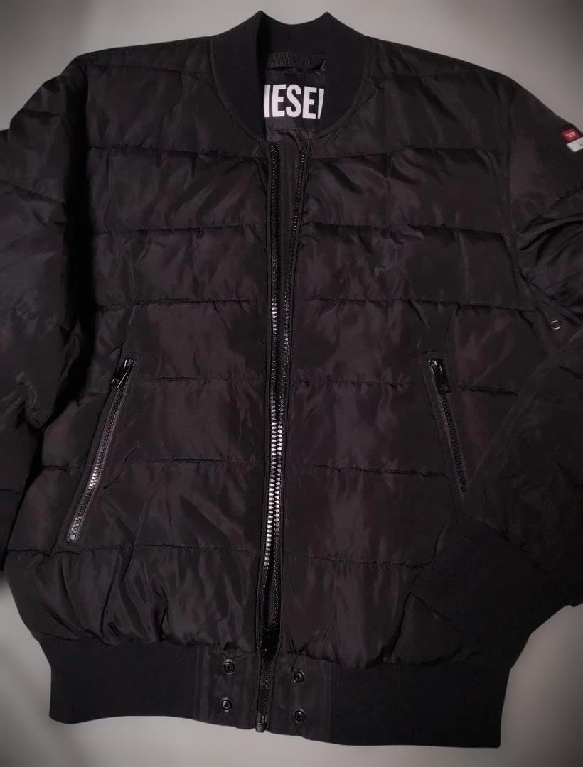 DIESEL ブラック MA-1ジャケット