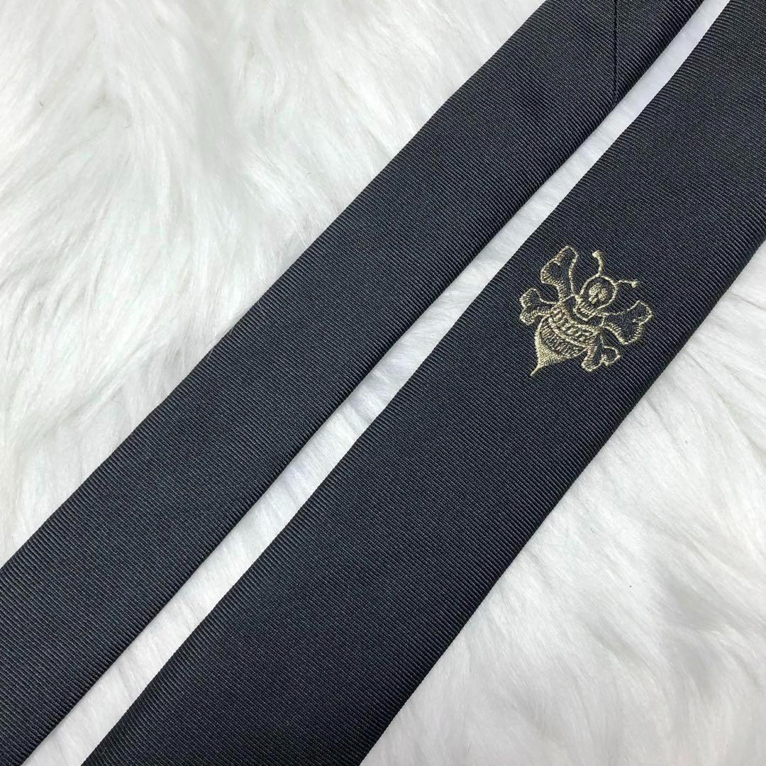 ディオールオム★ナロータイ エンブロイダリー ブラック 金Bee ビー 成人式