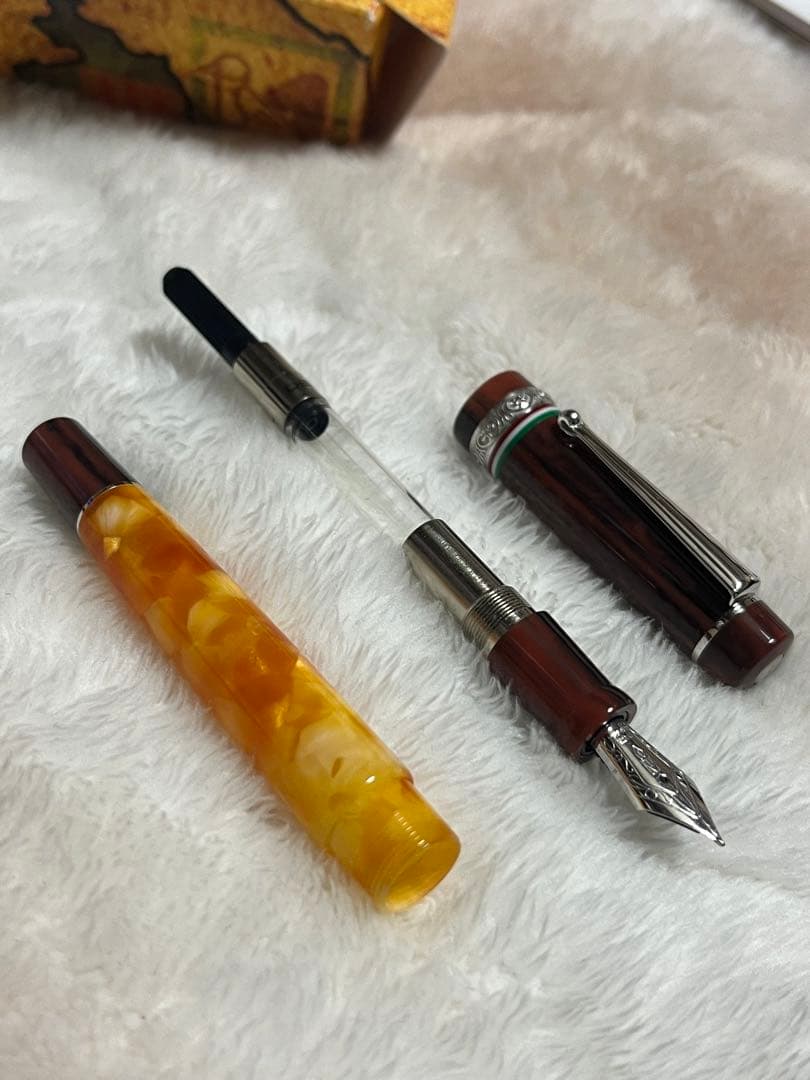 ☆日本限定50本 新品未使用 デルタ 万年筆 エミリアロマーニャ ニブF☆