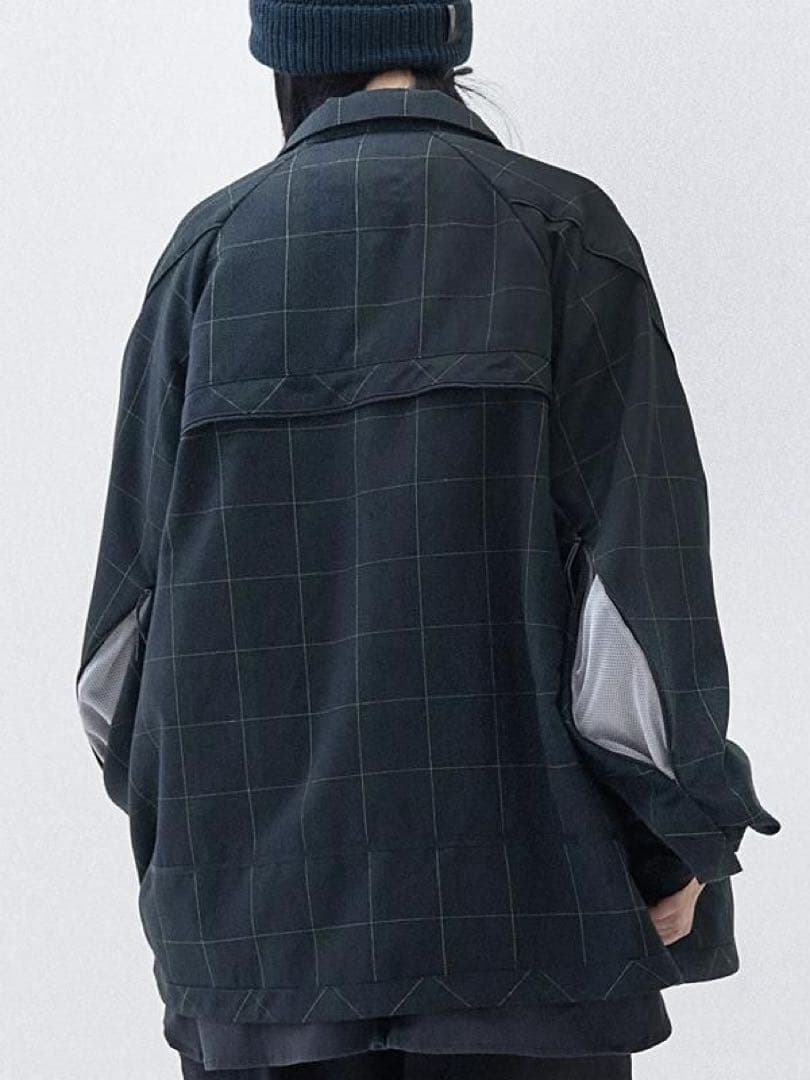 GOOPiMADE FD-G4 オーバーサイズ メッシュチェックシャツ サイズ1