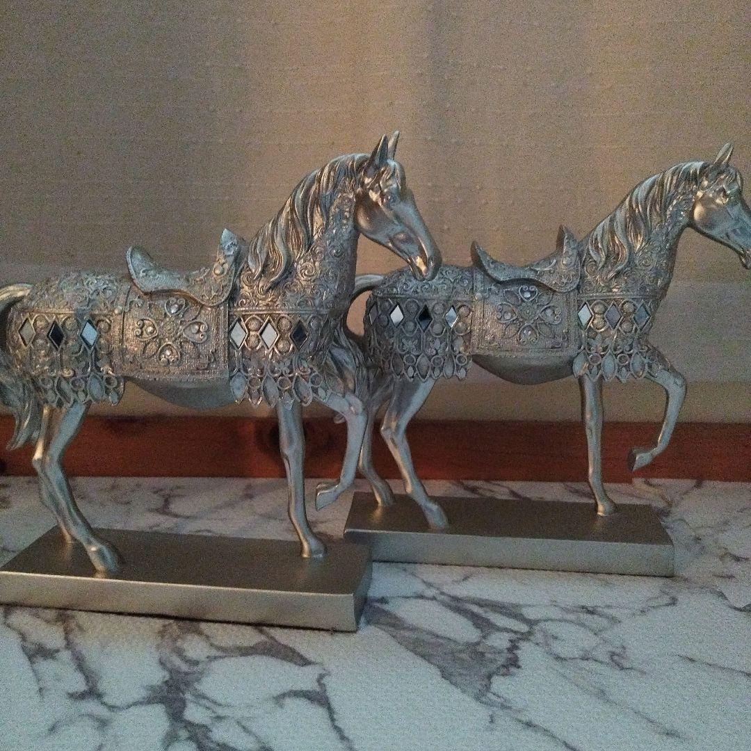 セール!!!vintageお馬さん置物２頭セット!