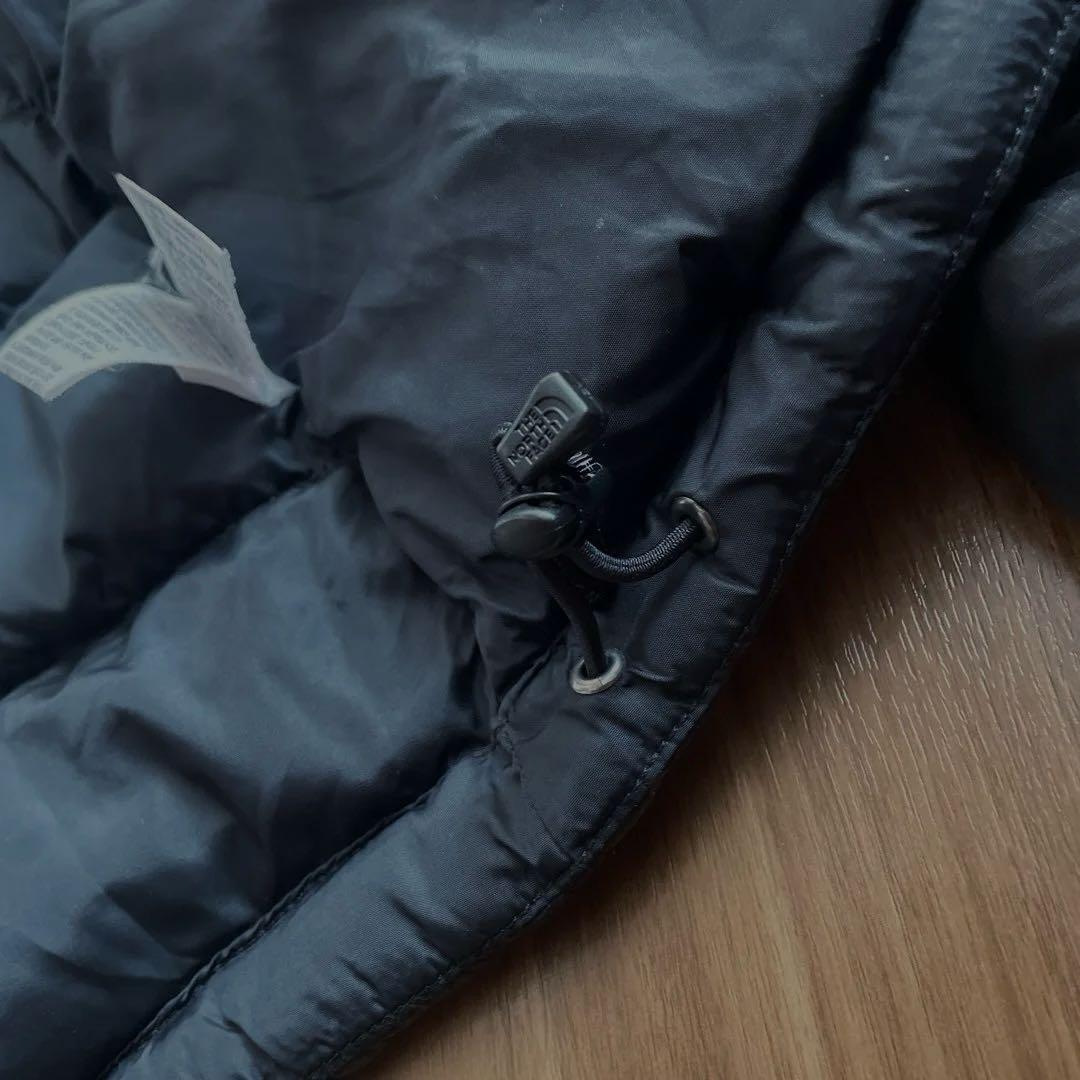 Lノースフェイスレディース700フィルブラック黒ヌプシ2ダウンジャケットパーカー