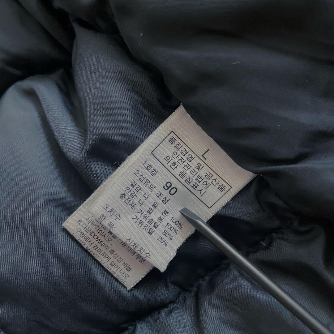 Lノースフェイスレディース700フィルブラック黒ヌプシ2ダウンジャケットパーカー