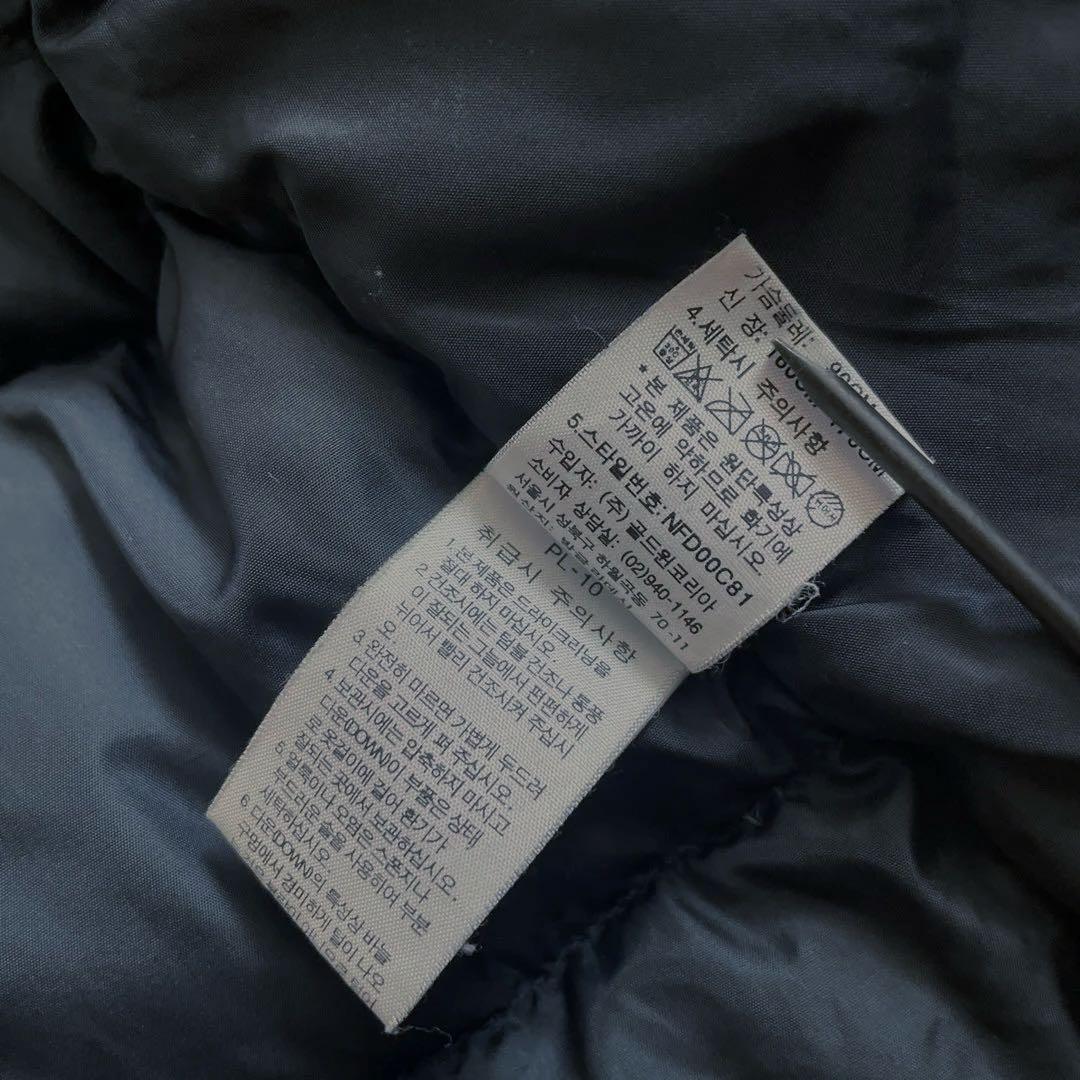 Lノースフェイスレディース700フィルブラック黒ヌプシ2ダウンジャケットパーカー