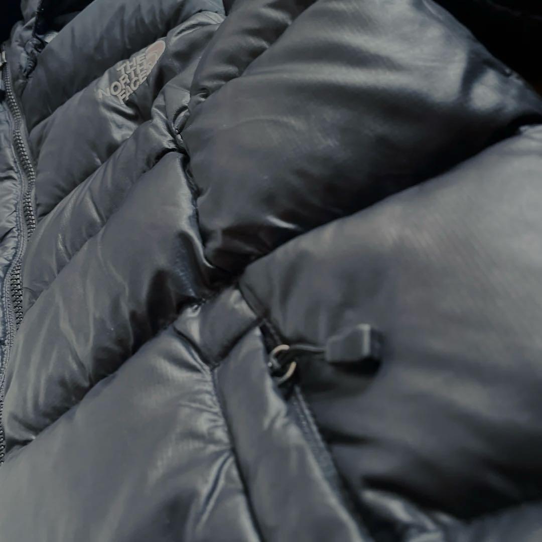 Lノースフェイスレディース700フィルブラック黒ヌプシ2ダウンジャケットパーカー