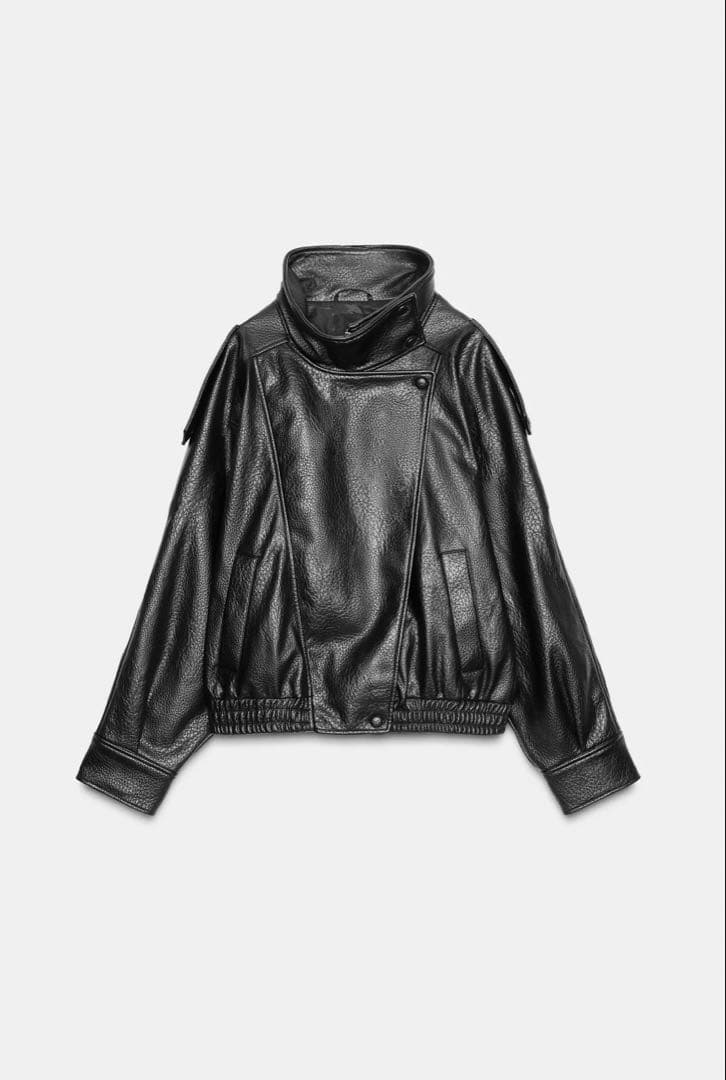 ZARA フェイクレザージャケット 新品未使用　タグ付き