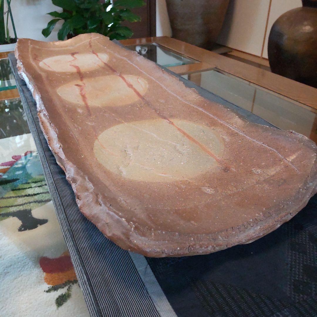 迫力　長方皿　大　10　備前焼