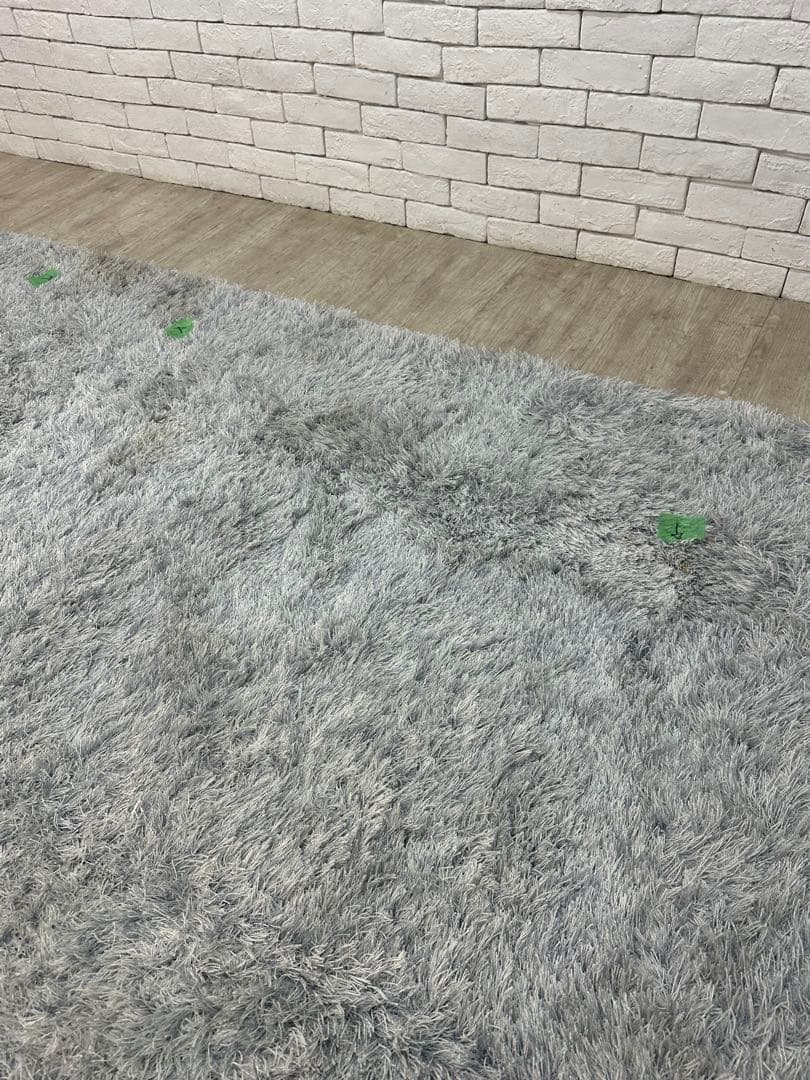 【東京都内23区配送無料】定価23万　4m 絨毯　カーペット　ラグ　シャギー