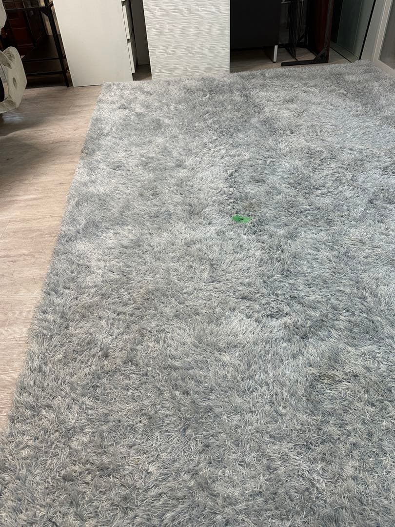 【東京都内23区配送無料】定価23万　4m 絨毯　カーペット　ラグ　シャギー