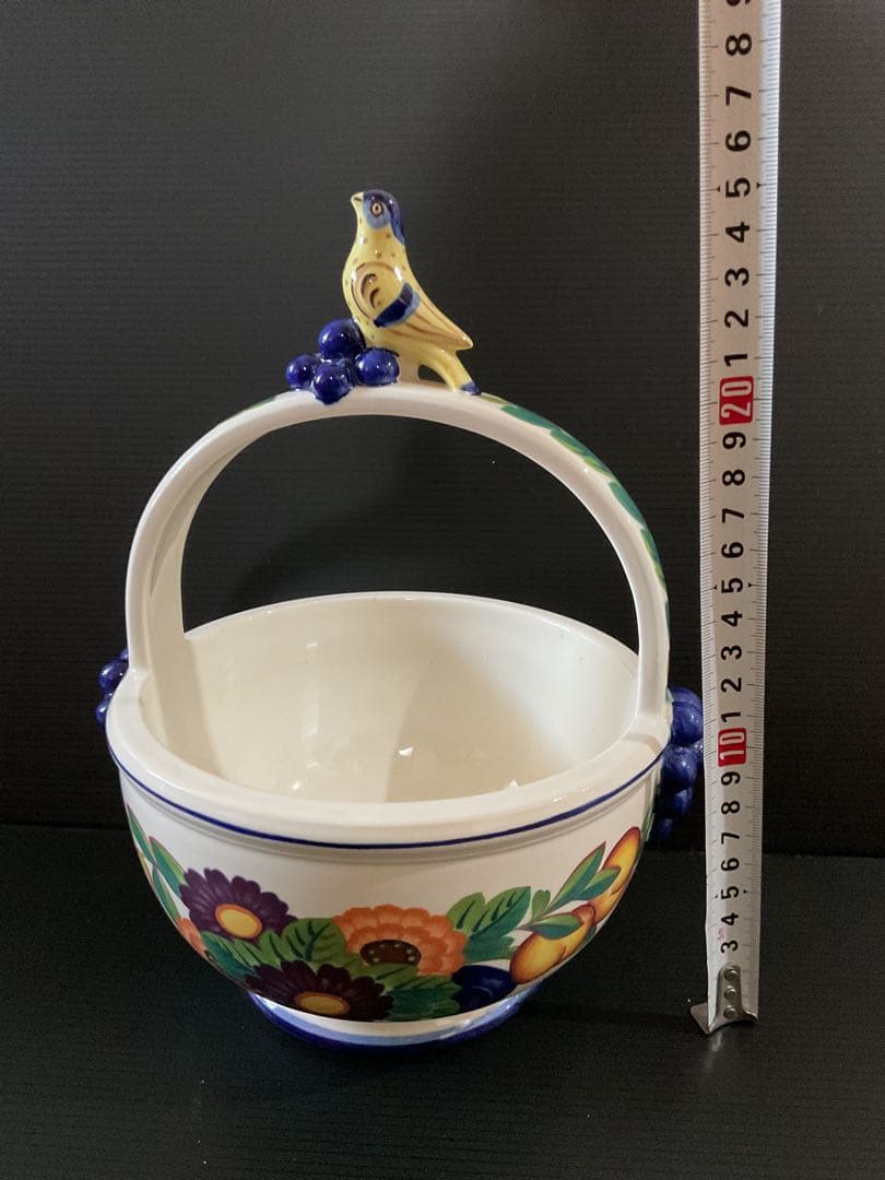 ロイヤルコペンハーゲン ゴールデンサマー 小鳥ハンドルバスケット